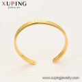 52252 gold bangles latest designs fashion 18k delicate white zircon stone flower gold plated jewelry bangle